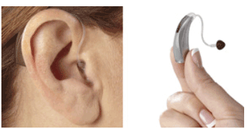 Behind the ear