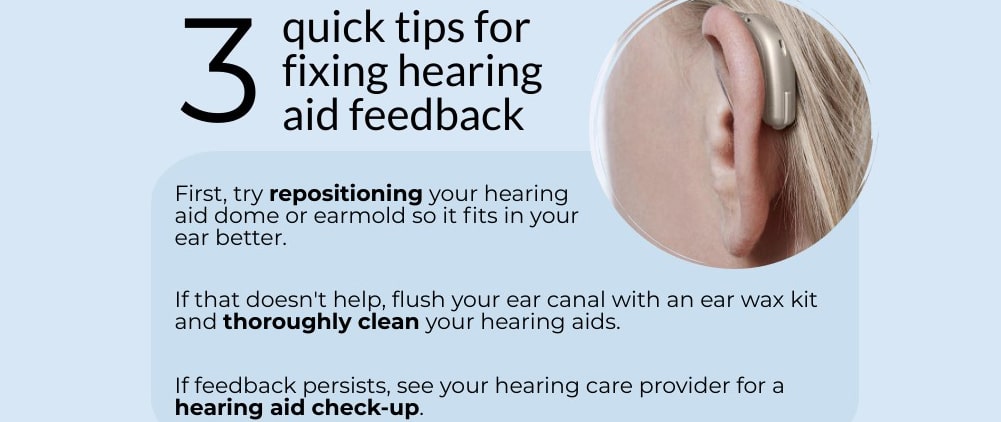 Causes of hearing aid feedback and how to handle them?